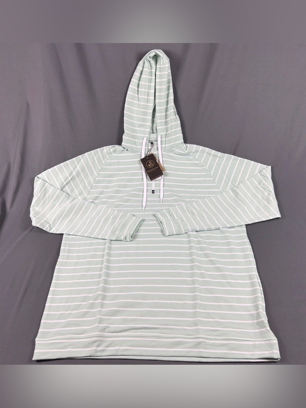 Swannies Golf Hoodie Dalton Striped XXL Surf Spray Cotton Polyester MSRP $119